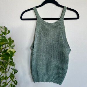 "Ultra flirt" knit halter tank top - Size S
